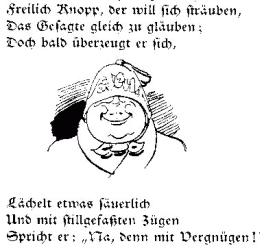 Aus W.Busch: "Julchen"
