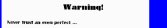 Warning