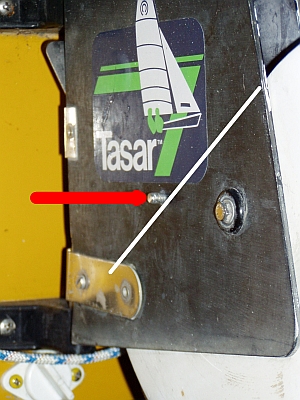 Ruderblatt-Fixiereung