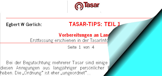 Vorbereitungen an Land